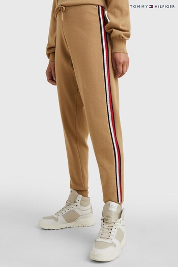 Tommy Hilfiger Stretch Cotton Brown Joggers (C49628) | £160