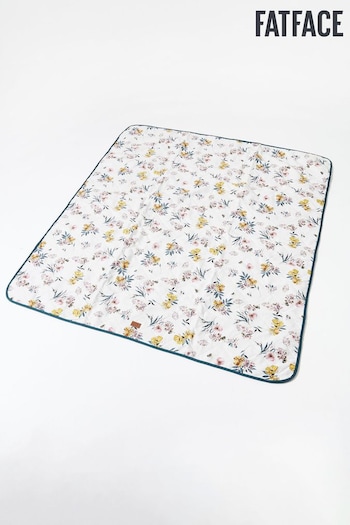 FatFace White Floral Bee Picnic Blanket (C49691) | £36
