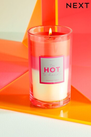Pink Peach and Peony Scented Pillar Candle (C49841) | £12