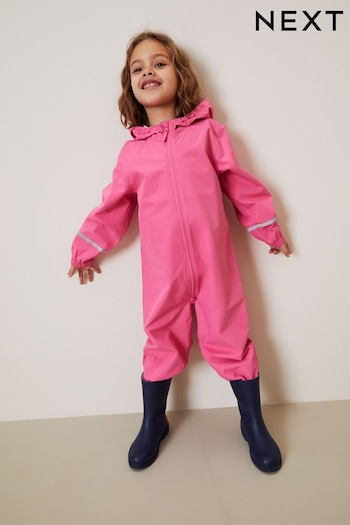 Pink Waterproof Puddlesuit (12mths-10yrs) (C49845) | £22 - £26