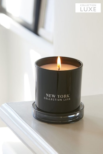 New York Black Cassis & Coconut Collection Luxe Jar Scented Candle (C49875) | £12