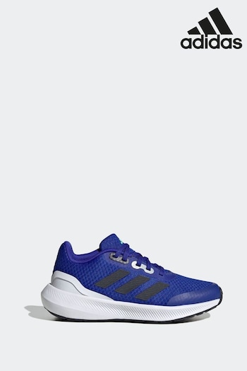 adidas Blue Kids RunFalcon 3 Sport Running Lace Trainers (C49923) | £33