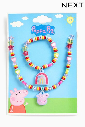 Multi Peppa Pig Jewellery Set (C50089) | £8