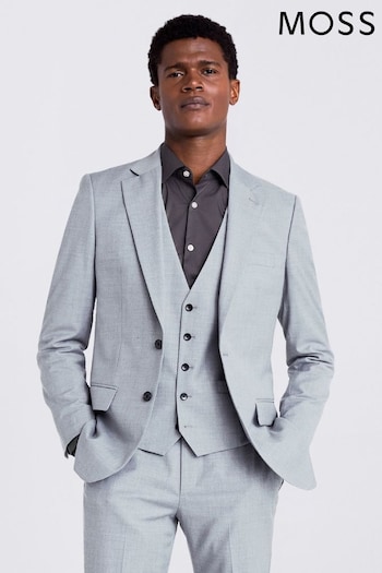 MOSS Grey Tailored Fit Suit: Jacket (C50373) | £129