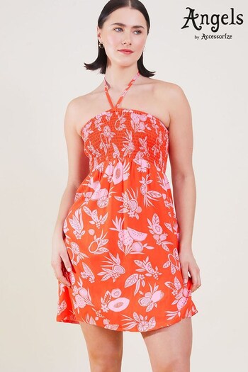 Accessorize Orange Fruity Floral Bandeau Dress (C50483) | £32