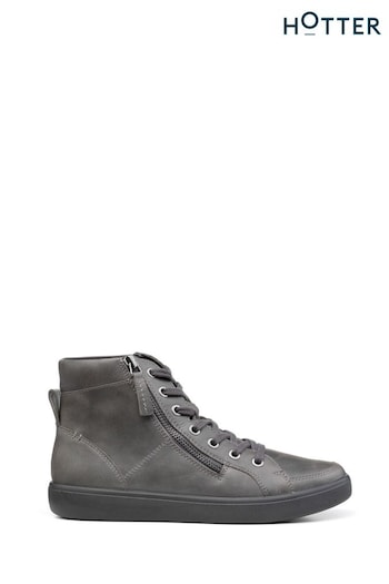 Hotter Grey Rapid Lace/Zip Boots (C50641) | £99