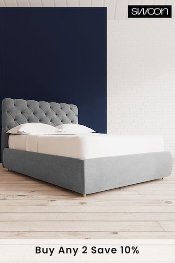 Swoon Smart Wool Pepper Grey Burbage Divan Bed (C50729) | £1,269 - £1,359