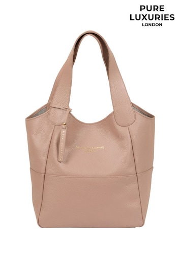 Pure Luxuries London Freer Leather Tote Bag (C50752) | £49