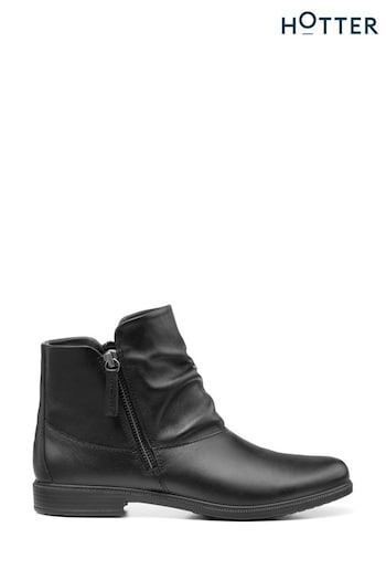Hotter Chester II Zip-Fastening Black Boots (C50760) | £109
