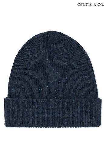 Celtic & Co. Grey Donegal Ribbed unisex Beanie (C50917) | £32