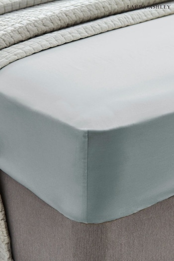 Laura Ashley Pale Seaspray Blue 400 Thread Count Cotton Fitted Sheet (C50969) | £30 - £45