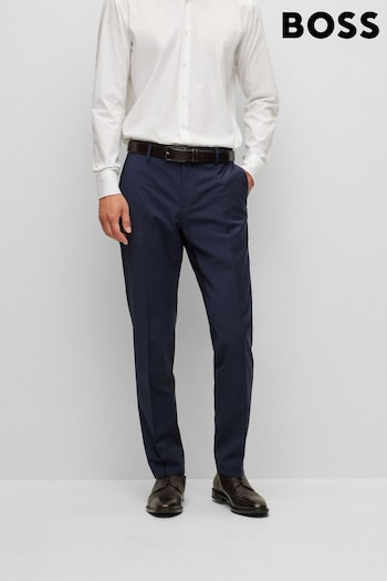BOSS Blue Slim Fit Suit :Trousers Heels (C51299) | £119