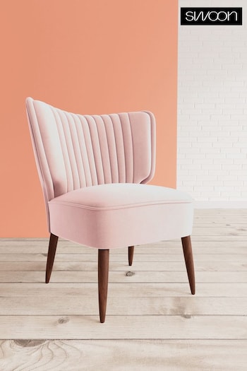 Swoon Easy Velvet Blush Pink Duke Chair (C51377) | £459