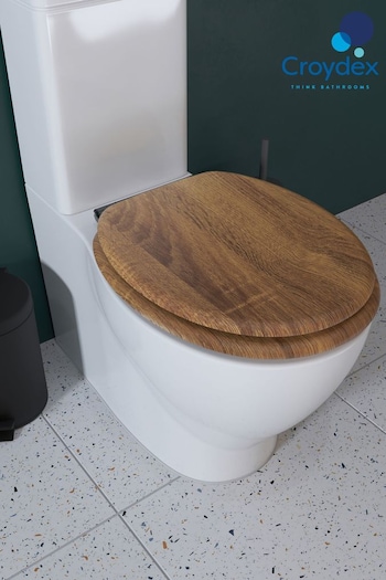 Croydex Ontario Teak Flexi-Fix™ Toilet Seat (C51416) | £50