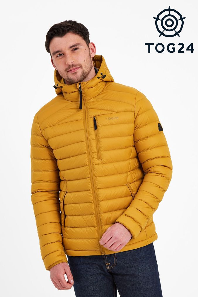 Buy Men s Yellow Puffer Coatsandjackets Online Next UK