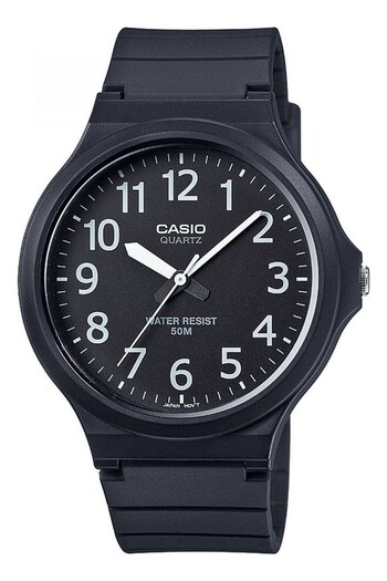 Casio 'Collection' Black Plastic/Resin Quartz Watch (C51437) | £20