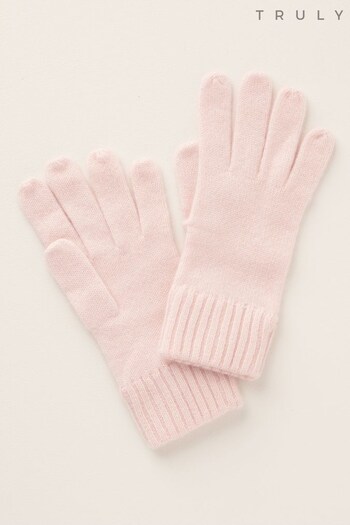 Truly Pink Cashmere Gloves (C51738) | £45