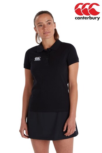 Canterbury Waimak Black Polo Shirt (C51741) | £24
