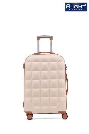 Flight Knight Medium Hardcase Lightweight Check In Suitcase With 4 Wheels (C51800) | £60