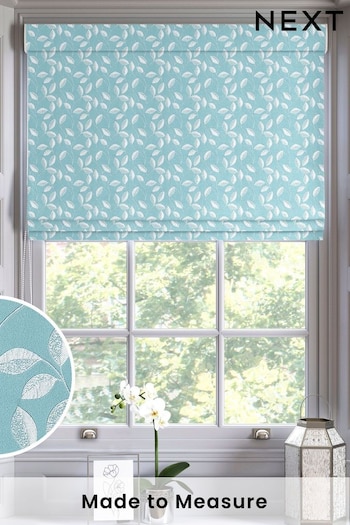 Teal Blue Mallix Made To Measure Roman Blinds (C52072) | £79