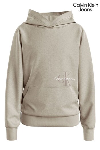 Calvin Klein Girls Natural Monogram Hoodie (C52084) | £32