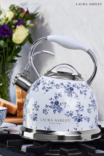 Laura Ashley Blue China Rose Stove Top Kettle (C52181) | £60