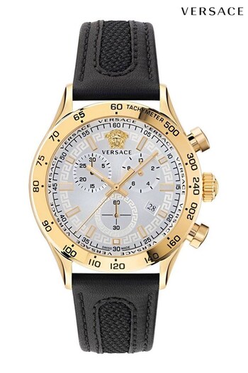 Versace Gents Silver Tone Hellenyium Watch (C52229) | £950
