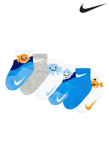 Nike White Sea Creature Little Kids Socks (C52257) | £18