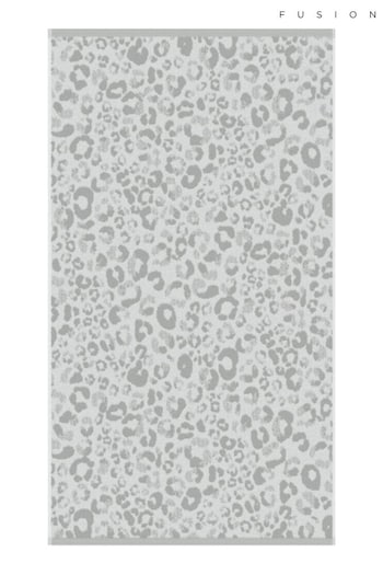 Fusion Grey Animal Print Jacquard Towel (C52277) | £10 - £16