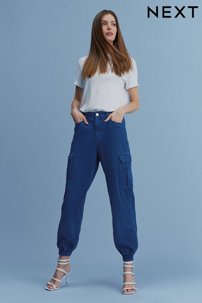 Buy Women s Petite X Long Cargo Casual Joggers Online Next UK