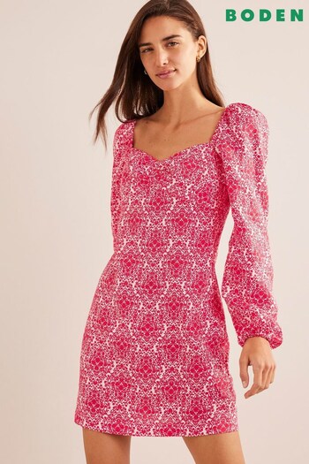 Boden Pink Linen Mini Shift Dress (C52577) | £95