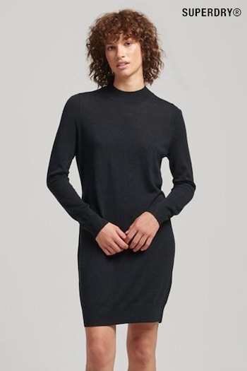Superdry Black Merino Knit Dress (C52771) | £60