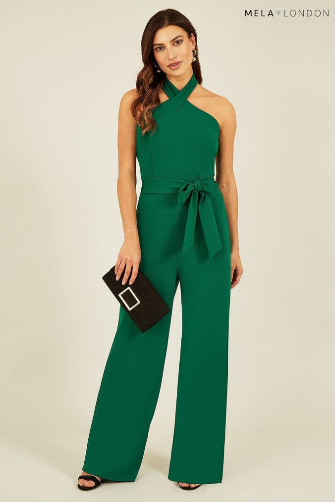 Buy Women s Halter Neck Jumpsuitsandplaysuits Online Next UK