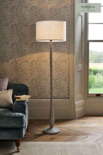 Morris & Co Grey Bachelors Button Floor Lamp (C52822) | £265