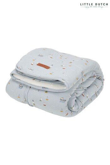 Little Dutch Blue Sailors Bay Blue Bassinet Blanket (C52855) | £45