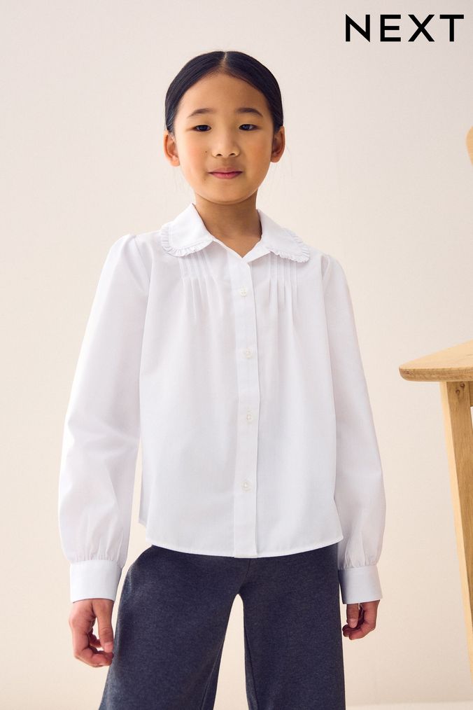 Girls White Blouses White Long Short Blouses For Girls Next