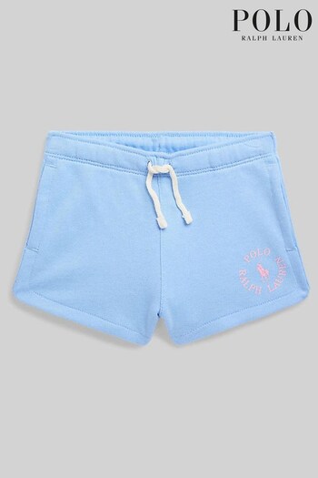 Polo Ralph Lauren Girls Blue Pony Logo Terry Shorts (C53330) | £65 - £75