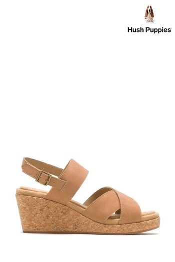 Hush Puppies Willow X Band Brown Sandals (C53583) | £80