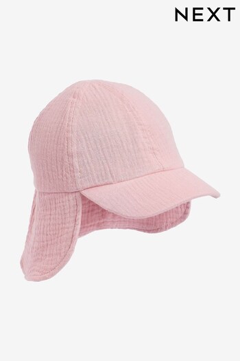 Pink Cotton Legionnaire Cap (3mths-10yrs) (C54046) | £7.50 - £9.50