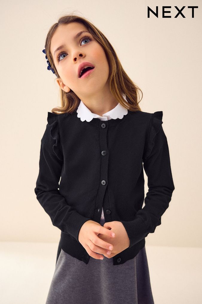 Next girls shop black cardigan