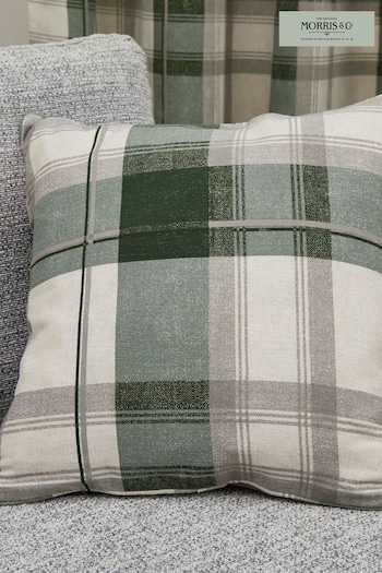 Fusion Green Balmoral Check Square Cushion (C54349) | £16