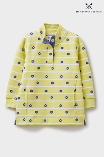 Crew Clothing Company Yellow Stripe Cotton Casual Sweatshirt (C54390) | £30 - £38