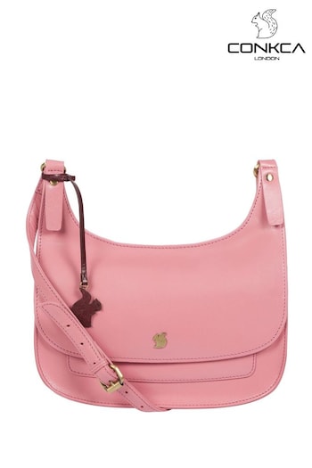 Conkca Ellipse Leather Cross-Body Bag (C54509) | £59