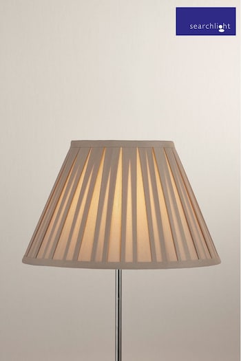 Searchlight Grey Belle Pleated Lamp Shade (C54516) | £25