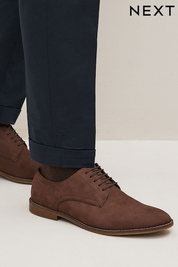 Brown Leather Derby Shoes (C54704) | £55