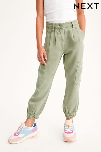 Khaki Green TENCEL™ Cargo Trousers (3-16yrs) (C54861) | £19 - £24