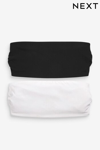 Black/White Lace Bandeau Bras 2 Pack (C55008) | £28