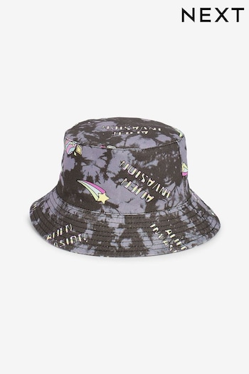 Black Alien Printed Bucket Hat (3mths-16yrs) (C55033) | £8 - £11