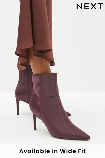 Purple Forever Comfort® Point Toe Heeled Ankle Boots (C55063) | £44