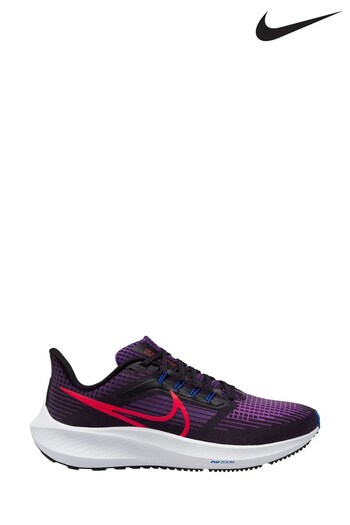 Nike Bra Black/Purple Air Zoom Pegasus 39 Running Trainers (C55323) | £110